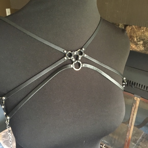 Free People Accessories - BNWT Free People Leather and Chain Harness